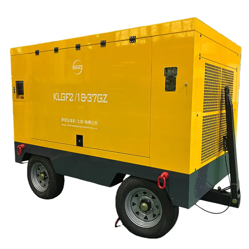 เครื่องอัดอากาศแบบพกพา 185 CFM